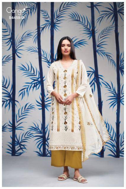 Ganga aleeza 4459 Wholesale dress materials market in Chandni Chowk Delhi